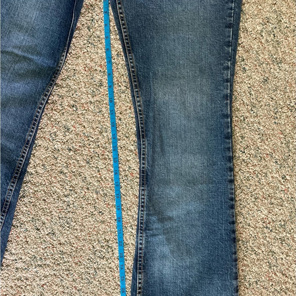 OLD NAVY Jeans Women’s Boot Cut Just Below Waist Stretch Dark Wash 8 Short - Picture 6 of 10